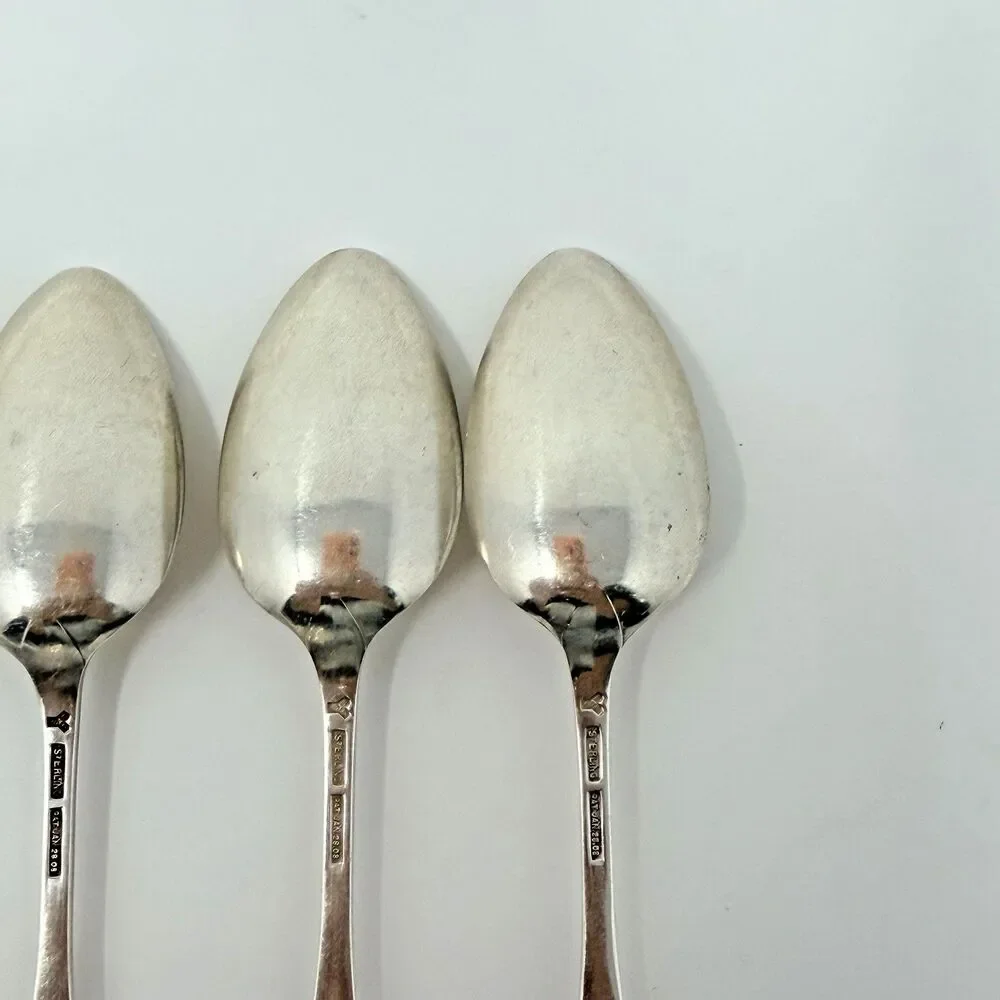 Rogers Lunt & Bowlen Monticello Sterling Silver Teaspoons Set of 4 77g